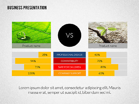 Modern Business Presentation in Flat Design, Slide 5, 02308, Presentation Templates — PoweredTemplate.com