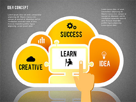 Successful Idea Concept, Slide 16, 02312, Presentation Templates — PoweredTemplate.com