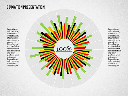 교육 프리젠 테이션 템플릿, 파워 포인트 템플릿, 02313, 교육 차트 및 도표 — PoweredTemplate.com