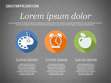 교육 프리젠 테이션 템플릿, 슬라이드 10, 02313, 교육 차트 및 도표 — PoweredTemplate.com