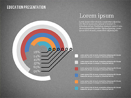 Plantilla de presentación de la educación, Diapositiva 11, 02313, Diagramas y gráficos educativos — PoweredTemplate.com