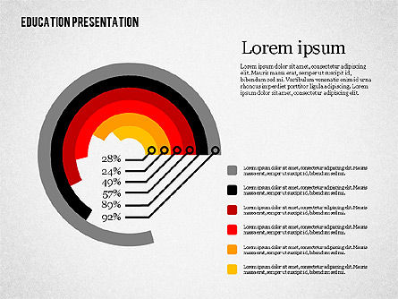 Education Presentation Template, Slide 3, 02313, Education Charts and Diagrams — PoweredTemplate.com