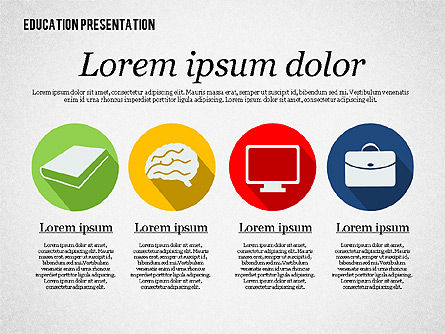 Template Presentasi Pendidikan, Slide 6, 02313, Bagan dan Diagram Pendidikan — PoweredTemplate.com