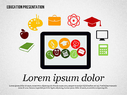 Template Presentasi Pendidikan, Slide 7, 02313, Bagan dan Diagram Pendidikan — PoweredTemplate.com