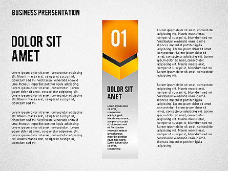 Boîte à outils à quatre étapes, Modele PowerPoint, 02317, Schémas d'étapes — PoweredTemplate.com