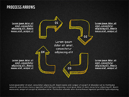 Process Arrows Toolbox, Slide 12, 02318, Process Diagrams — PoweredTemplate.com