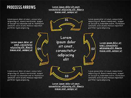 Process Arrows Toolbox, Slide 14, 02318, Process Diagrams — PoweredTemplate.com