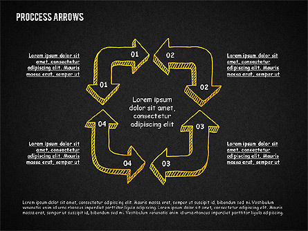 Process Arrows Toolbox, Slide 15, 02318, Process Diagrams — PoweredTemplate.com