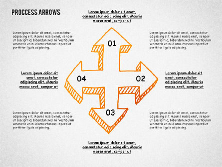Process Arrows Toolbox, Slide 2, 02318, Process Diagrams — PoweredTemplate.com