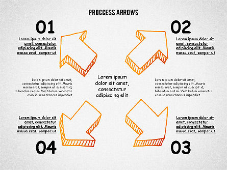 Frecce processo Toolbox, Slide 8, 02318, Diagrammi di Processo — PoweredTemplate.com