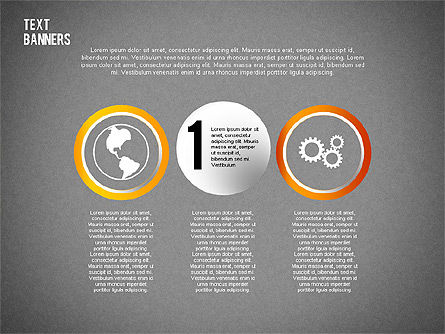 Round Text Banners, Slide 14, 02321, Text Boxes — PoweredTemplate.com