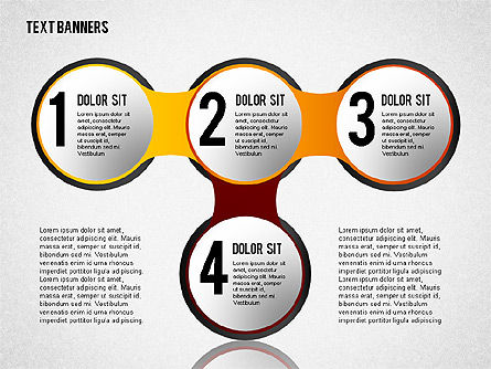 Round Text Banners, Slide 4, 02321, Text Boxes — PoweredTemplate.com