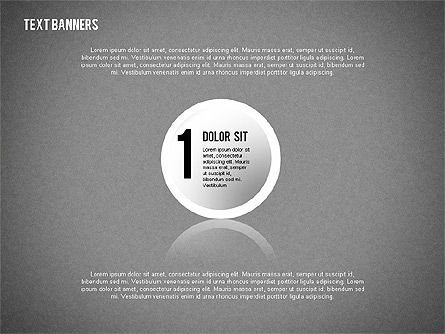 Round Text Banners, Slide 9, 02321, Text Boxes — PoweredTemplate.com