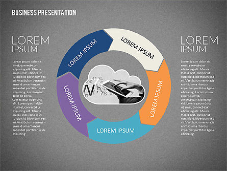 Modello di presentazione colorato ed elegante, Slide 11, 02322, Modelli Presentazione — PoweredTemplate.com