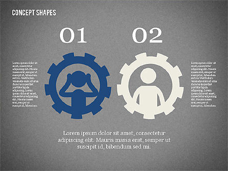 Caja de herramientas de formas planas, Diapositiva 13, 02323, Plantillas de presentación — PoweredTemplate.com