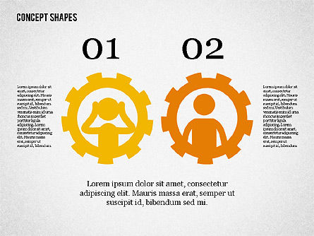 Caja de herramientas de formas planas, Diapositiva 5, 02323, Plantillas de presentación — PoweredTemplate.com