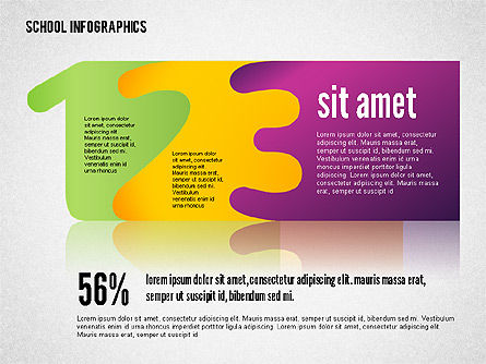 Moderne Schule Infografiken, Folie 7, 02327, Infografiken — PoweredTemplate.com