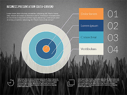 Plantilla de presentación de datos dirigida por datos, Diapositiva 13, 02328, Plantillas de presentación — PoweredTemplate.com