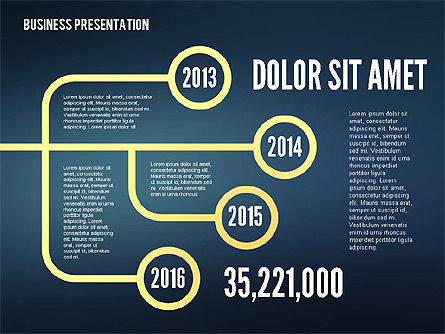Flèches et directions dans un design plat, Diapositive 16, 02330, Formes — PoweredTemplate.com