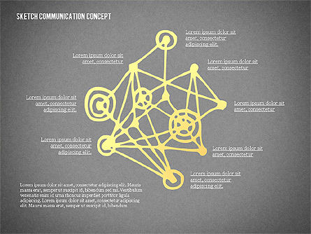 Communicatie concept schets, Dia 12, 02335, Presentatie Templates — PoweredTemplate.com