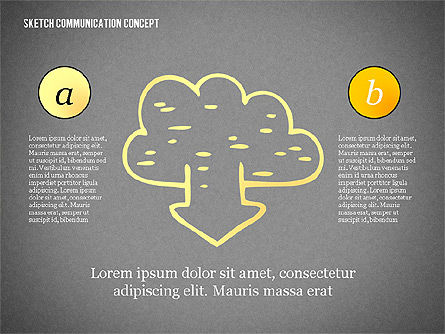 Communicatie concept schets, Dia 13, 02335, Presentatie Templates — PoweredTemplate.com