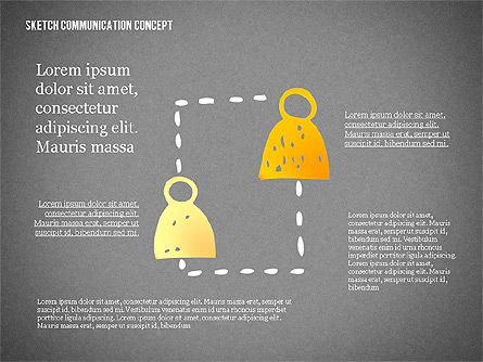 Communication Concept Sketch, Slide 14, 02335, Presentation Templates — PoweredTemplate.com