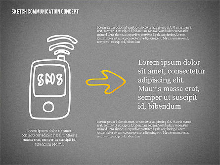 Communicatie concept schets, Dia 15, 02335, Presentatie Templates — PoweredTemplate.com