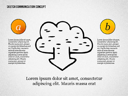 Communication Concept Sketch, Slide 5, 02335, Presentation Templates — PoweredTemplate.com