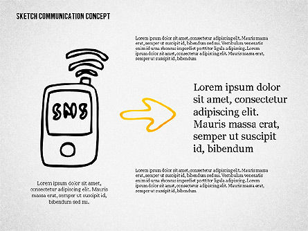 Communicatie concept schets, Dia 7, 02335, Presentatie Templates — PoweredTemplate.com