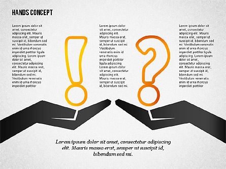 Hands with Objects Shapes, Slide 2, 02336, Presentation Templates — PoweredTemplate.com