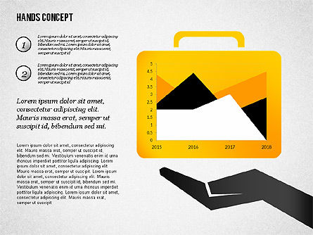 Manos con formas de objetos, Diapositiva 6, 02336, Plantillas de presentación — PoweredTemplate.com