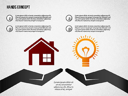 Hands with Objects Shapes, Slide 8, 02336, Presentation Templates — PoweredTemplate.com