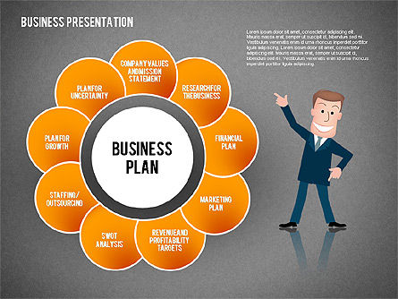 Business-Präsentation mit Charakter, Folie 13, 02339, Präsentationsvorlagen — PoweredTemplate.com