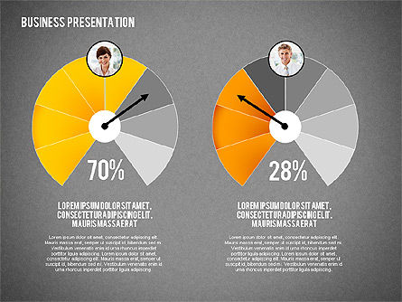 Business Presentation with Character, Slide 15, 02339, Presentation Templates — PoweredTemplate.com