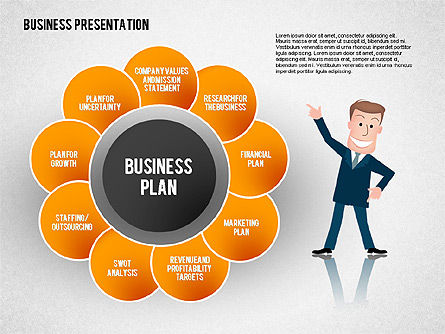 Business-Präsentation mit Charakter, Folie 5, 02339, Präsentationsvorlagen — PoweredTemplate.com