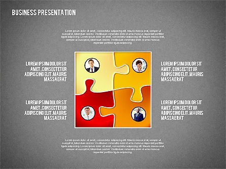 Présentation professionnelle avec personnage, Diapositive 9, 02339, Modèles de présentations — PoweredTemplate.com