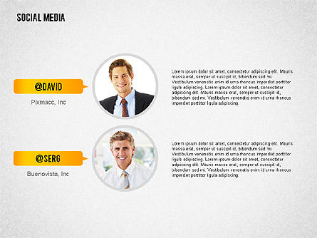 Social media presentatiesjabloon, Dia 7, 02340, Infographics — PoweredTemplate.com