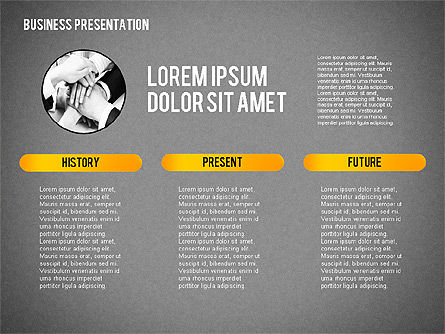 Presentación de negocios con Globe, Diapositiva 11, 02344, Plantillas de presentación — PoweredTemplate.com