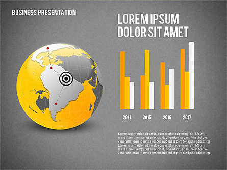Business Presentation with Globe, Slide 9, 02344, Presentation Templates — PoweredTemplate.com