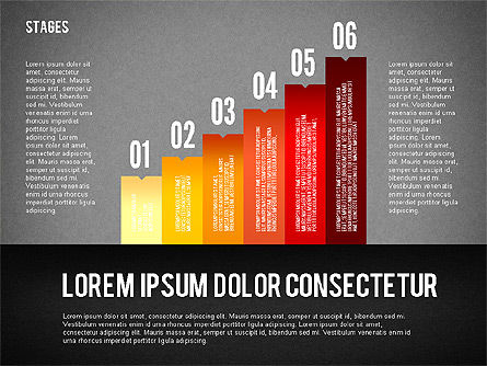 Fasi e passaggi diagramma, Slide 10, 02345, Diagrammi Palco — PoweredTemplate.com