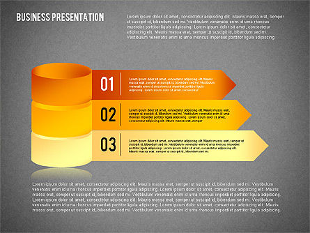 Business Presentation with 3D Shapes, Slide 10, 02346, Business Models — PoweredTemplate.com