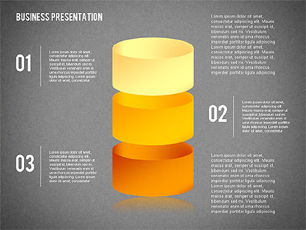3D図形によるビジネスプレゼンテーション, スライド 12, 02346, ビジネスモデル — PoweredTemplate.com