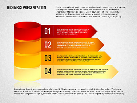 Business Presentation with 3D Shapes, Slide 5, 02346, Business Models — PoweredTemplate.com