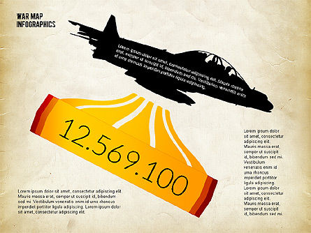 군사 infographics, 슬라이드 5, 02347, 인포메이션 그래픽 — PoweredTemplate.com