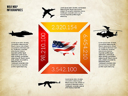 Infographie de l'armée, Diapositive 8, 02347, Infographies — PoweredTemplate.com