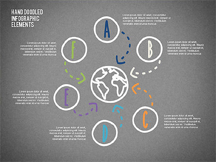 Elementi infographic doodled, Slide 13, 02348, Infografiche — PoweredTemplate.com