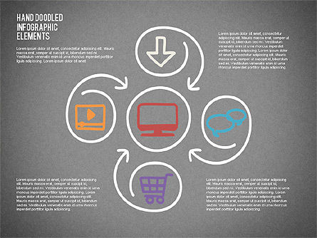 Elementi infographic doodled, Slide 9, 02348, Infografiche — PoweredTemplate.com