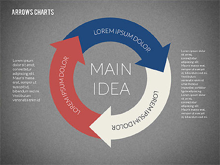 Presentasi Dengan Panah, Slide 11, 02350, Diagram Proses — PoweredTemplate.com