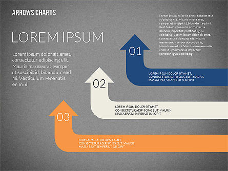 Presentazione con frecce, Slide 13, 02350, Diagrammi di Processo — PoweredTemplate.com