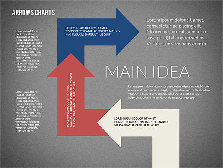 Presentasi Dengan Panah, Slide 14, 02350, Diagram Proses — PoweredTemplate.com